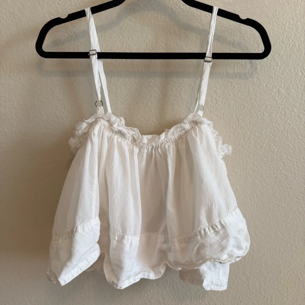 Pilcro Elegant White Ruffled Chemise - Picture 8 of 11